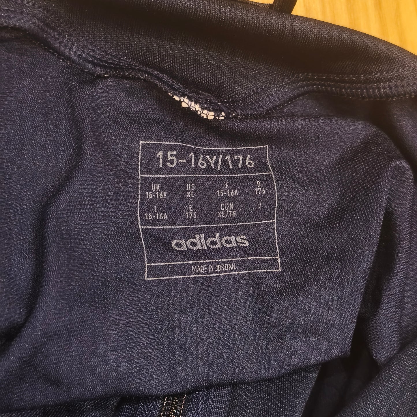 Adidas Aeroready Track Jacket Navy Blue Youth XL 15-16Y 176cm Lena Lensbygda