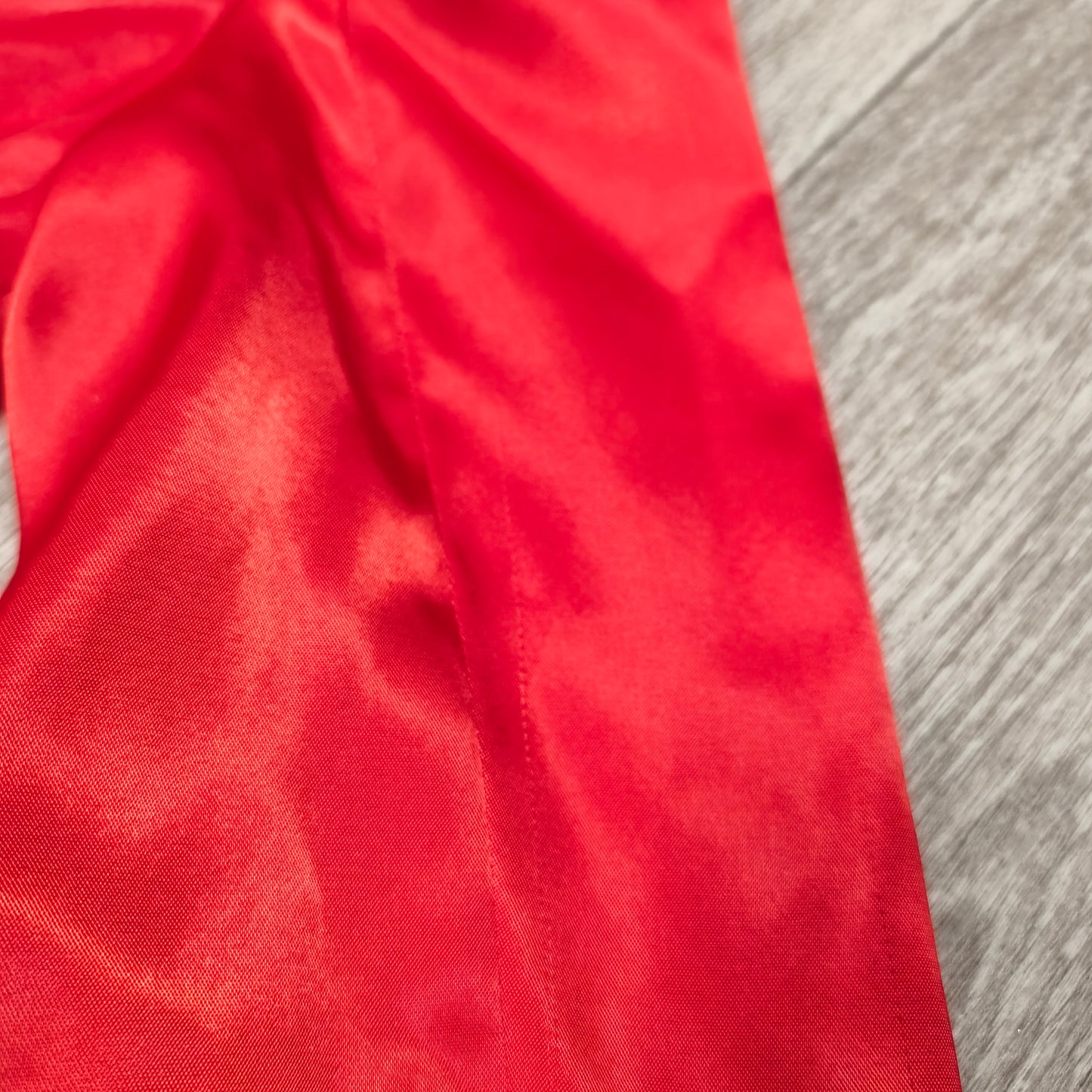STAROMA Women Red Satin Blazer Jacket Size 42 Single Breasted Evening Party