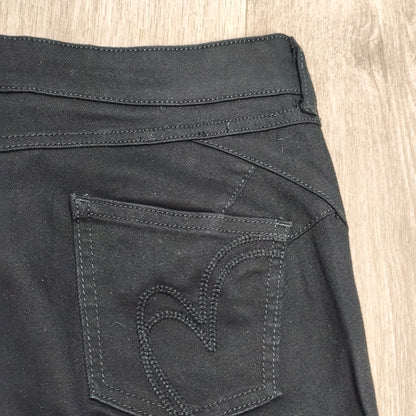 Per Una M&S Womens Black Straight Leg Trousers Pants Size UK 12 Short