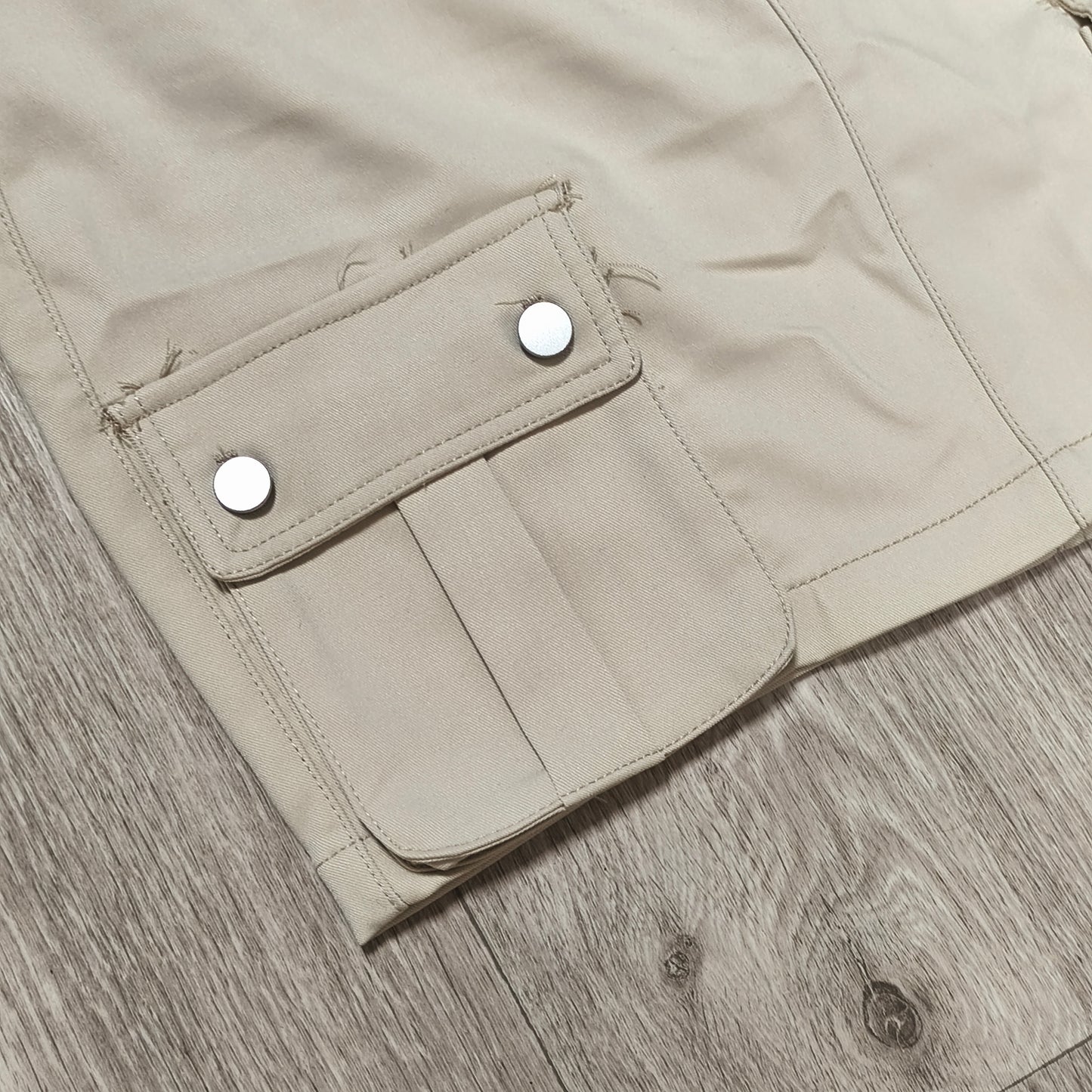 FB Sister Womens Beige Cargo Mini Skirt NWT Size S Elastic Waist Utility Y2K