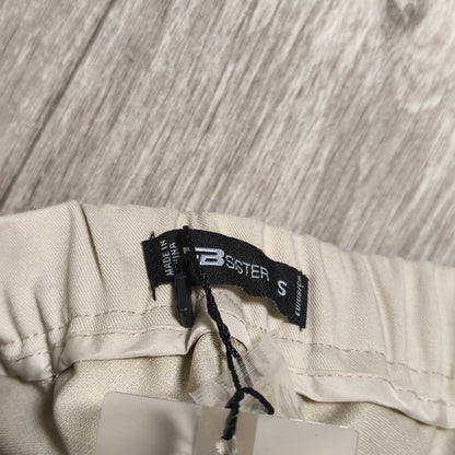 FB Sister Womens Beige Cargo Mini Skirt NWT Size S Elastic Waist Utility Y2K