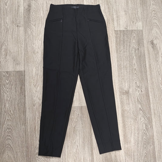 Esprit Black Trousers Womens Size US 4 D 34 Slim Fit High Waist Stretch Pants
