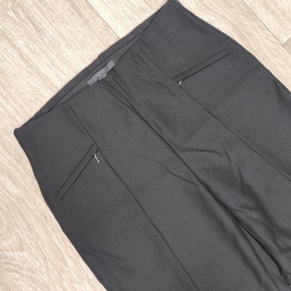 Esprit Black Trousers Womens Size US 4 D 34 Slim Fit High Waist Stretch Pants