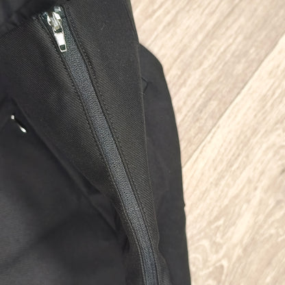 Esprit Black Trousers Womens Size US 4 D 34 Slim Fit High Waist Stretch Pants