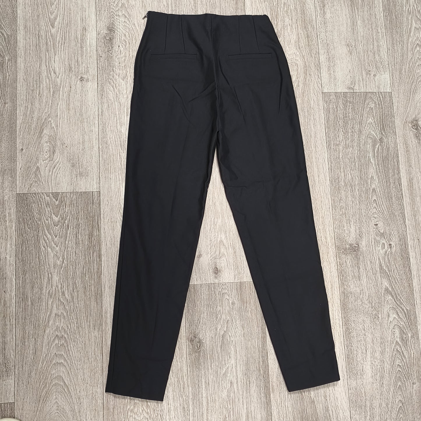 Esprit Black Trousers Womens Size US 4 D 34 Slim Fit High Waist Stretch Pants