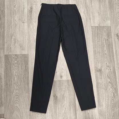 Esprit Black Trousers Womens Size US 4 D 34 Slim Fit High Waist Stretch Pants