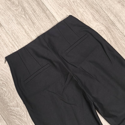 Esprit Black Trousers Womens Size US 4 D 34 Slim Fit High Waist Stretch Pants