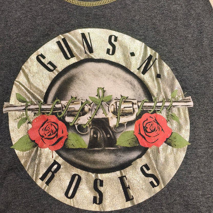 Guns N' Roses Graphic Tank Top Sleeveless Shirt Womens Large Band Tee Grey