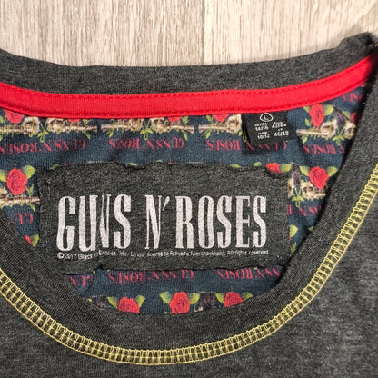 Guns N' Roses Graphic Tank Top Sleeveless Shirt Womens Large Band Tee Grey