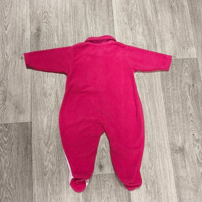 Early Days Baby Girl 6-12M Pink Fleece Sleepsuit Unicorn Footed Onesie 74cm
