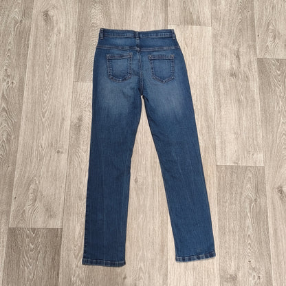 Tu Kids Unisex Straight Fit Denim Jeans Blue Size 13 Years 158cm Stretch