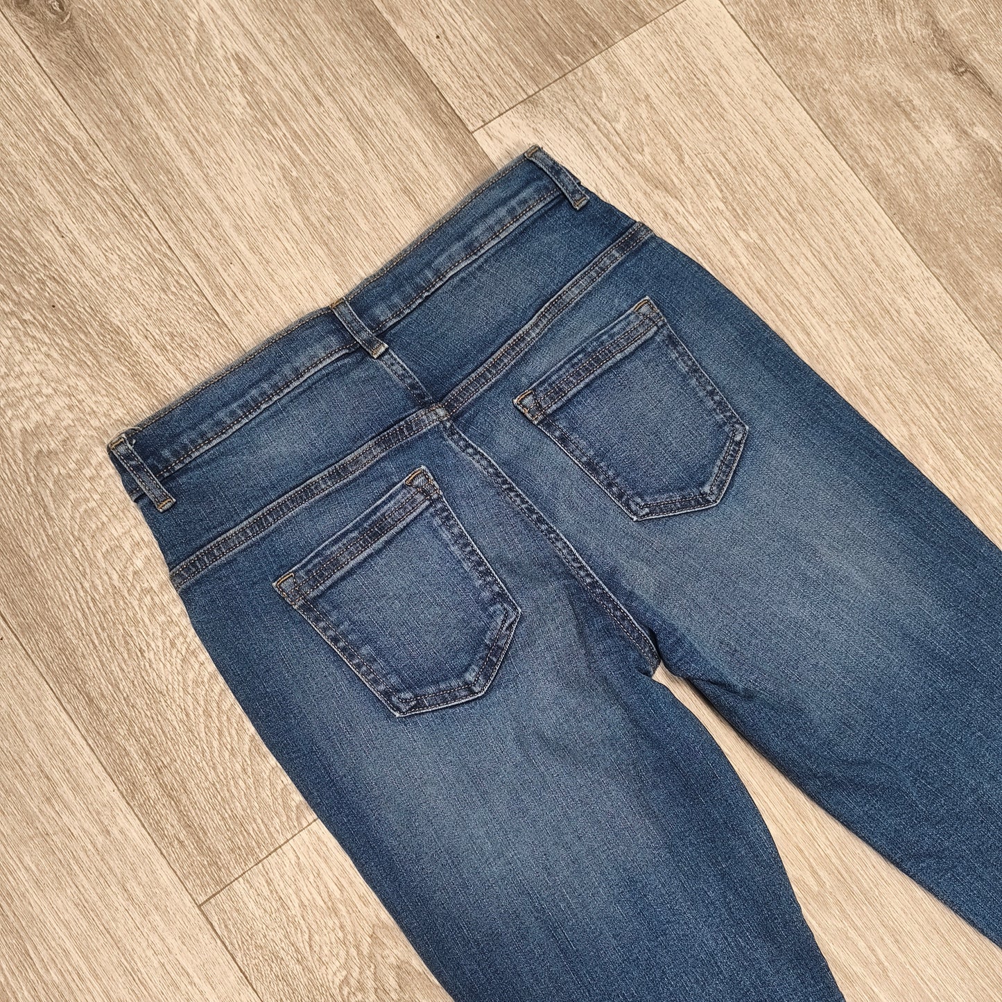 Tu Kids Unisex Straight Fit Denim Jeans Blue Size 13 Years 158cm Stretch