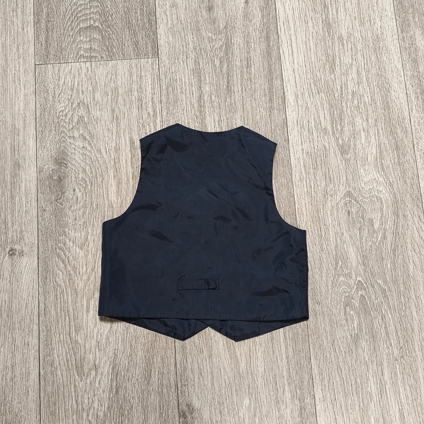 Duck & Dodge Boys Navy Blue Pinstripe Suit Vest Waistcoat Age 3 Yrs 98cm