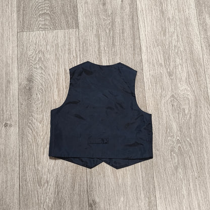 Duck & Dodge Boys Navy Blue Pinstripe Suit Vest Waistcoat Age 3 Yrs 98cm