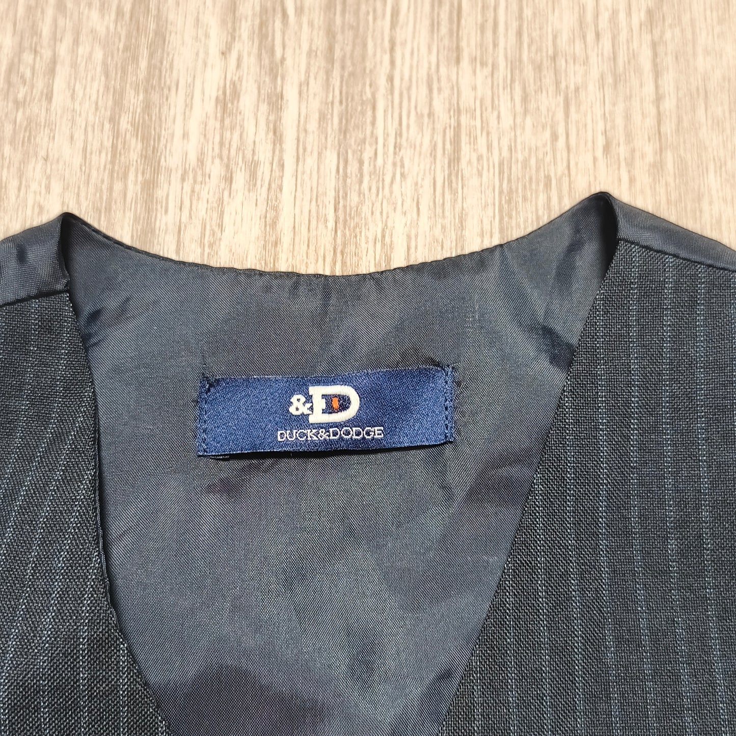 Duck & Dodge Boys Navy Blue Pinstripe Suit Vest Waistcoat Age 3 Yrs 98cm