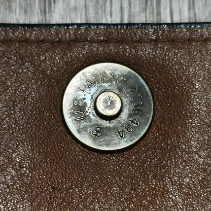 Vintage Italian Leather Crossbody Bag Small Brown Purse Made in Italy