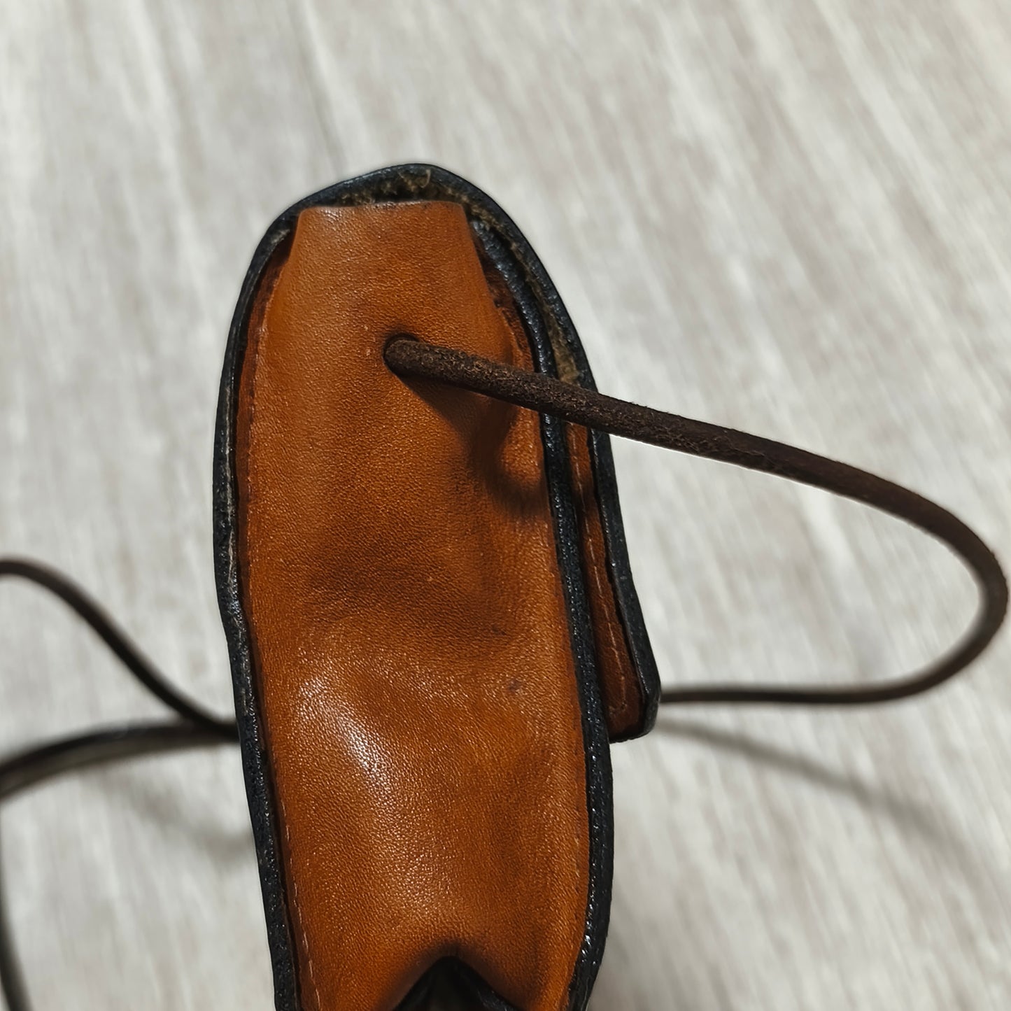 Vintage Italian Leather Crossbody Bag Small Brown Purse Made in Italy