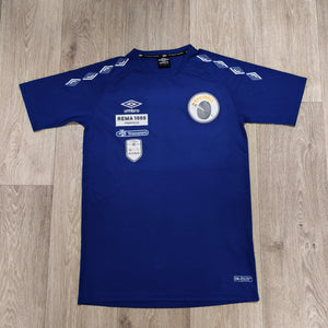 アンブロ IL Kvernbit イベント用 メンズ Tシャツ ブルー サイズL NFF サッカー ジャージ