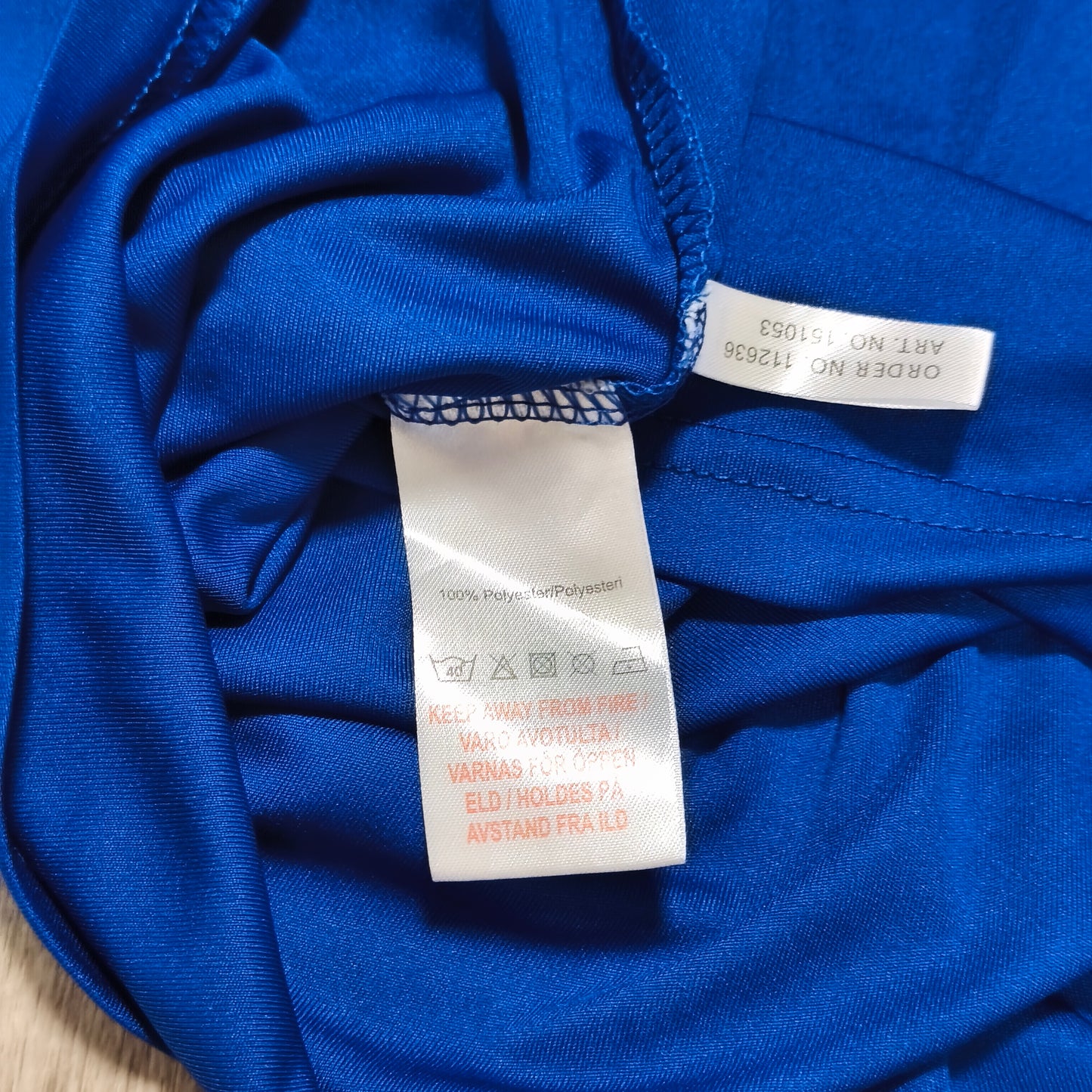 UMBRO IL Kvernbit Arrangør Mens T-Shirt Blue Size L NFF Football Soccer Jersey