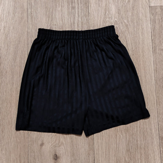TU Black Shorts Kids Size 8 Years Pinstripe Elastic Waist Athletic Activewear