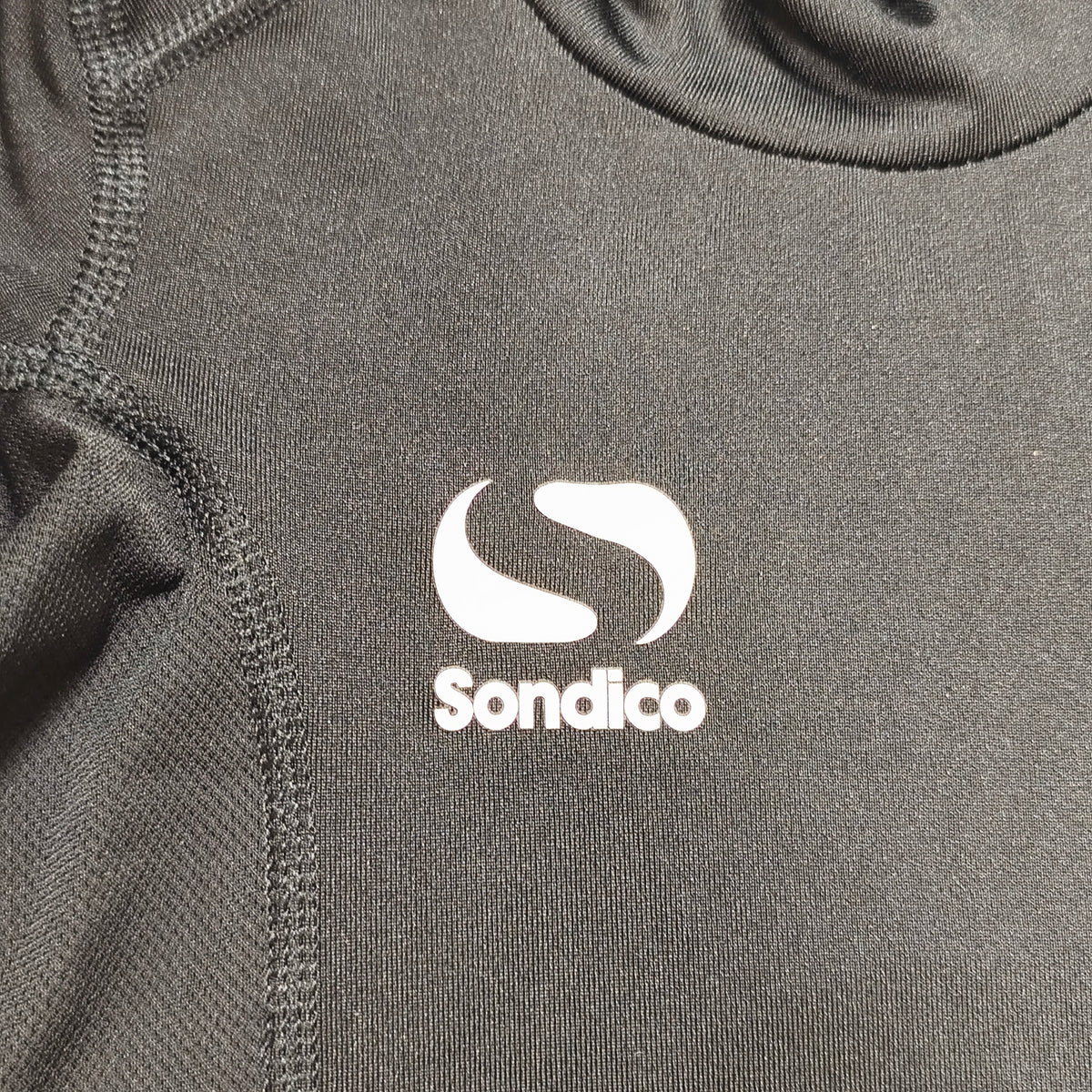 Sondico Base Layer Top Black Boys 3-4 Years 98-104cm Long Sleeve Compression