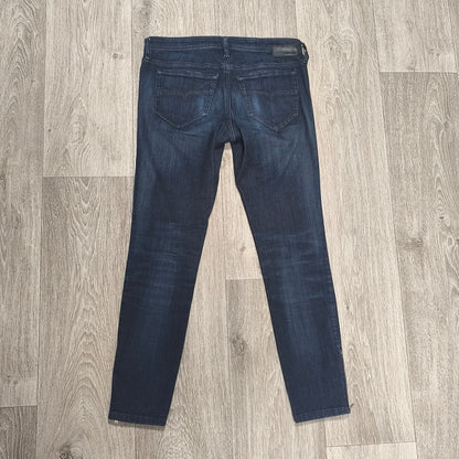 Diesel Skinzee Low Zip Women Jeans W28 L30 Stretch Skinny Dark Wash 0843F