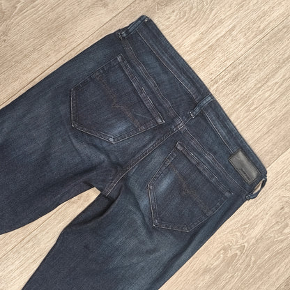 Diesel Skinzee Low Zip Women Jeans W28 L30 Stretch Skinny Dark Wash 0843F