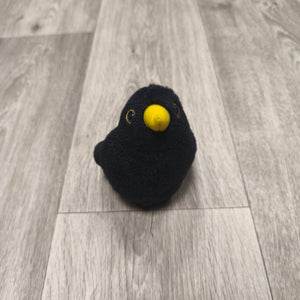 Wild Republic Blackbird Plush Toy Yellow Beak Bird Cornell Lab Defect