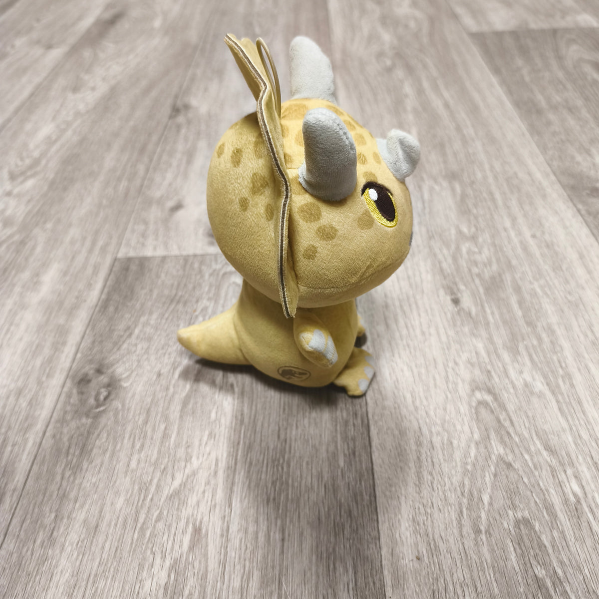 Jurassic World Yellow Triceratops Dinosaur Plush Stuffed Animal Toy
