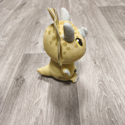 Jurassic World Yellow Triceratops Dinosaur Plush Stuffed Animal Toy