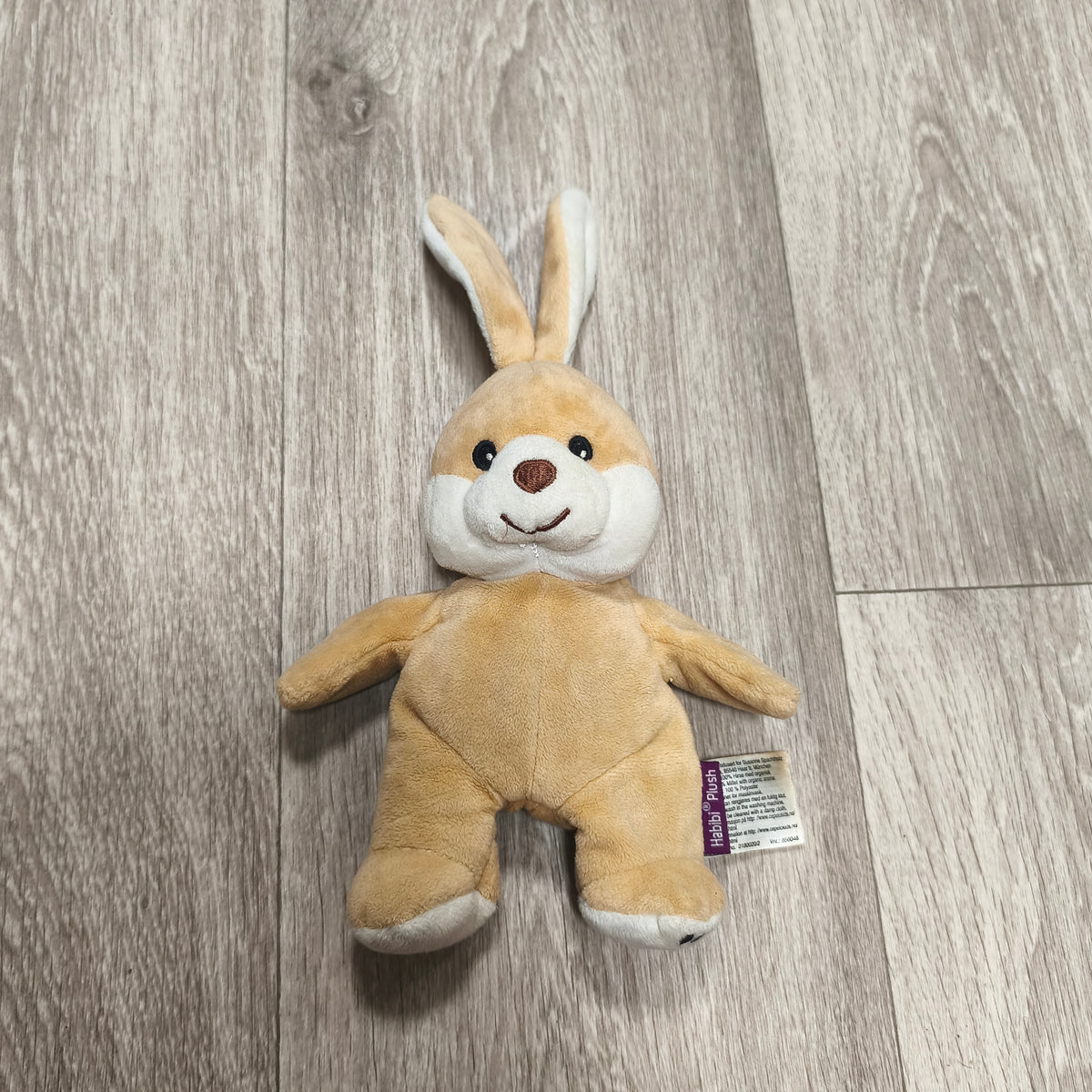 Habibi Plush Bunny Rabbit Stuffed Animal Beige White Heatable Soft Toy