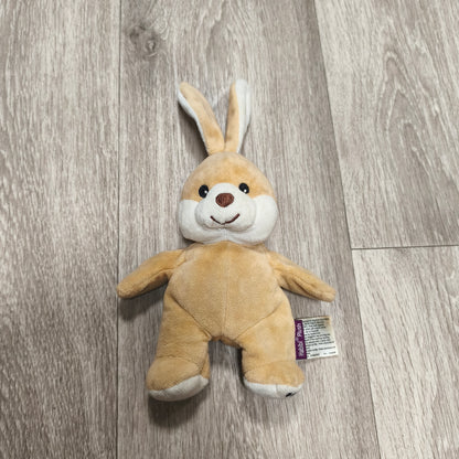 Habibi Plush Bunny Rabbit Stuffed Animal Beige White Heatable Soft Toy
