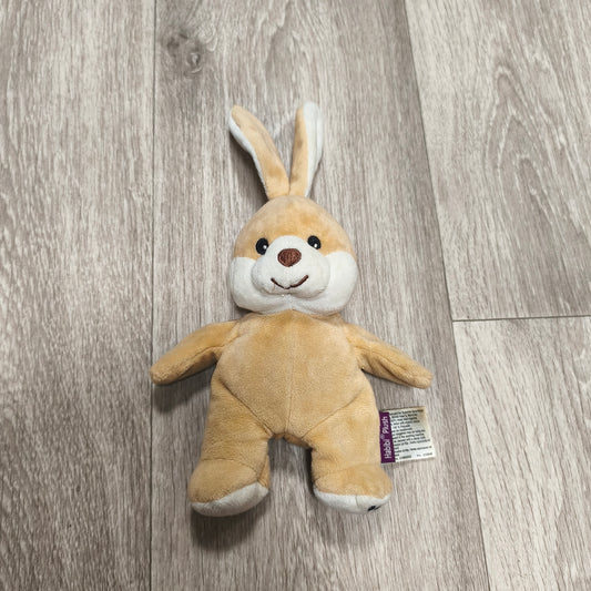 Habibi Plush Bunny Rabbit Stuffed Animal Beige White Heatable Soft Toy