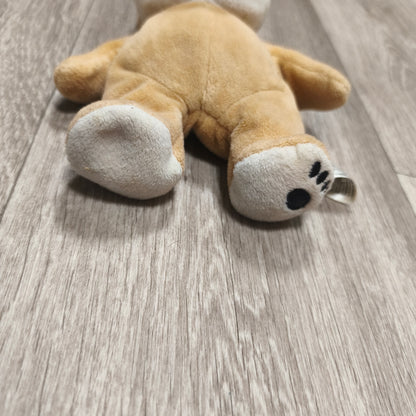 Habibi Plush Bunny Rabbit Stuffed Animal Beige White Heatable Soft Toy