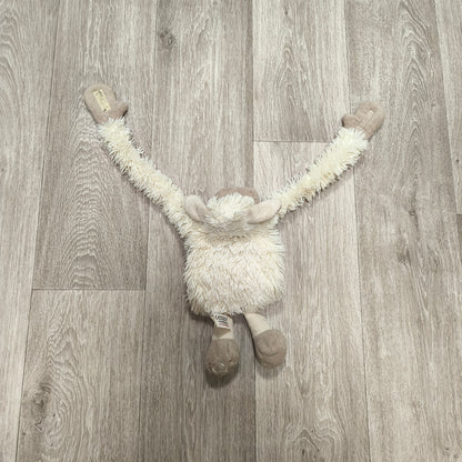 Plush Sheep Lamb Long Arm Hanging Toy Curtain Tie Back Cream Beige Soft Stuffed