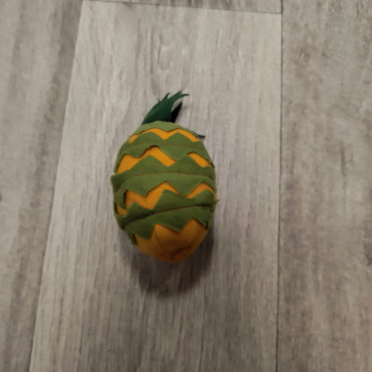Yellow Green Fabric Pineapple Plush Stuffed Fruit Toy Decor Small