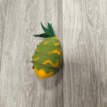Yellow Green Fabric Pineapple Plush Stuffed Fruit Toy Decor Small