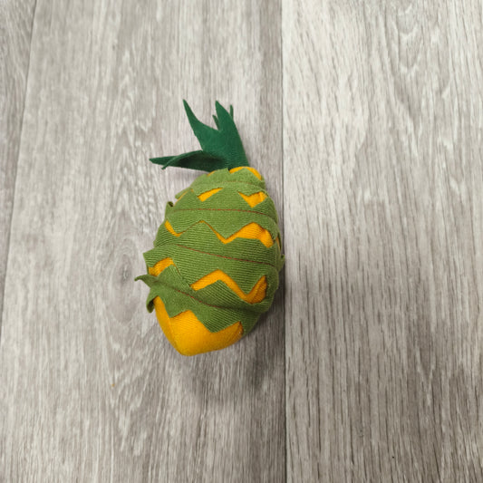 Yellow Green Fabric Pineapple Plush Stuffed Fruit Toy Decor Small