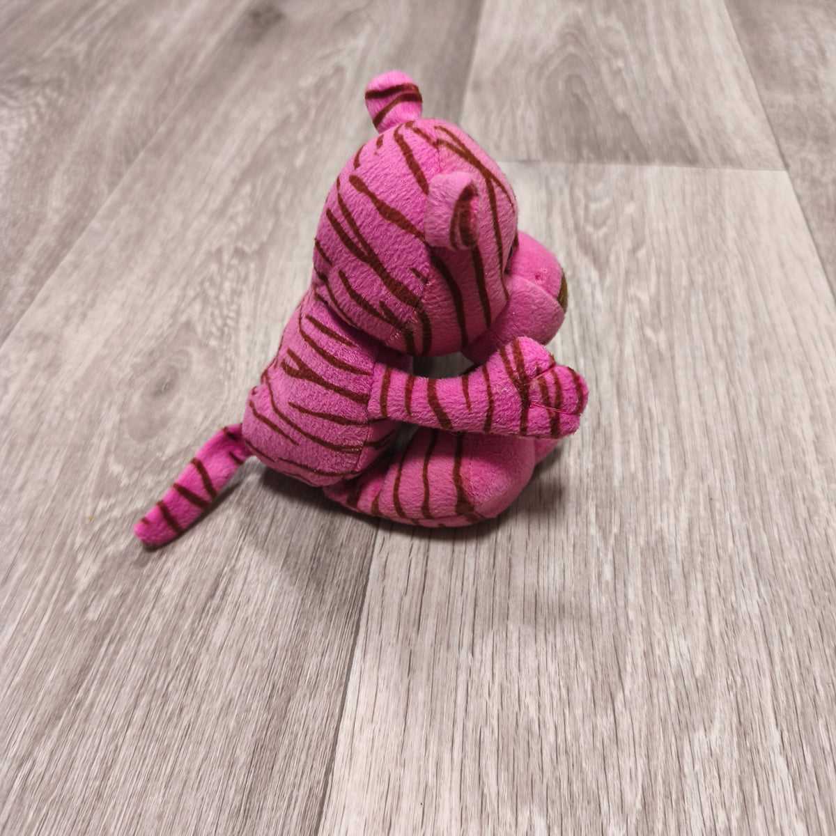Pink Tiger Plush Stuffed Animal Toy Brown Striped Soft Cute Plushie