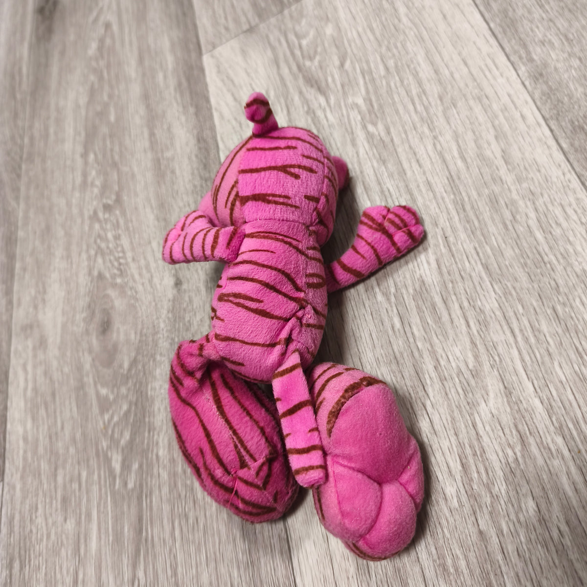 Pink Tiger Plush Stuffed Animal Toy Brown Striped Soft Cute Plushie