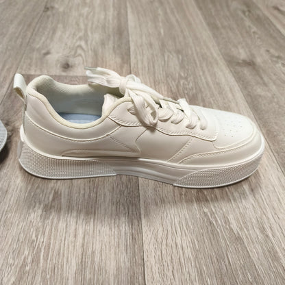Raybestos European Style White Chunky Platform Low Top Sneakers Shoes Size EU 44