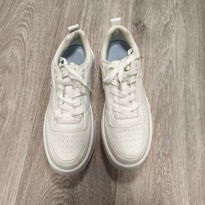 Raybestos European Style White Chunky Platform Low Top Sneakers Shoes Size EU 44