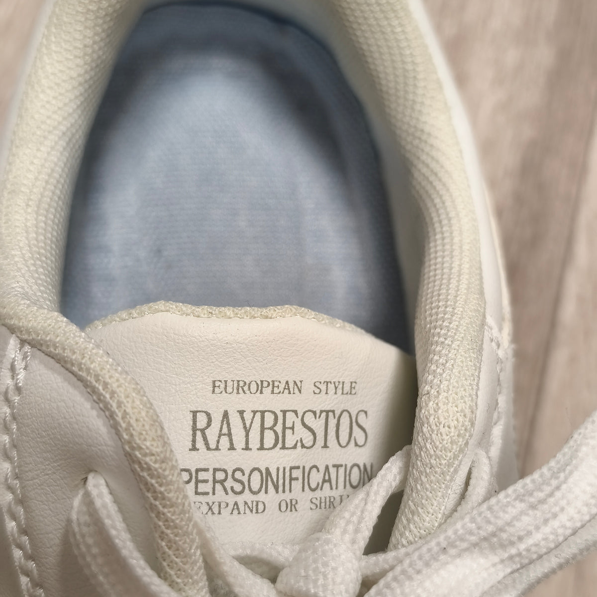 Raybestos European Style White Chunky Platform Low Top Sneakers Shoes Size EU 44