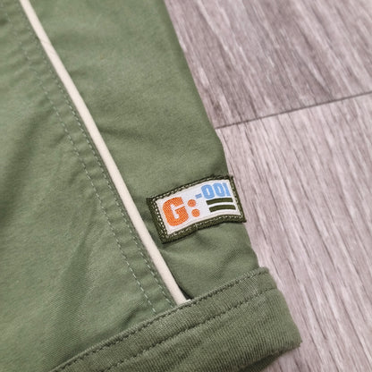 George Baby Green Elastic Waist Trousers Pants Piping Trim 6-9 Months