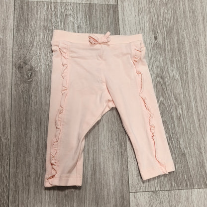 Primark Cares Baby Girl Pink Ruffle Leggings Pants Bow 0-3 Months 62cm