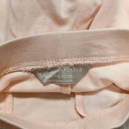 Primark Cares Baby Girl Pink Ruffle Leggings Pants Bow 0-3 Months 62cm