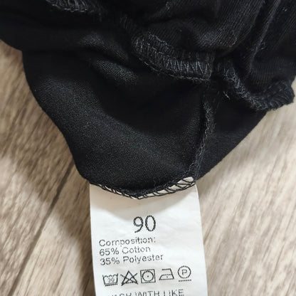 Baby Toddler Black Harem Pants Slouch Leggings Gold KING Graphic Size 90