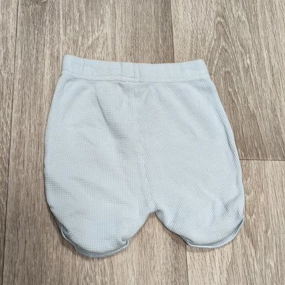 Tu Baby Blue Waffle Knit Footed Pants 3-6 Months Guess How Much I Love You