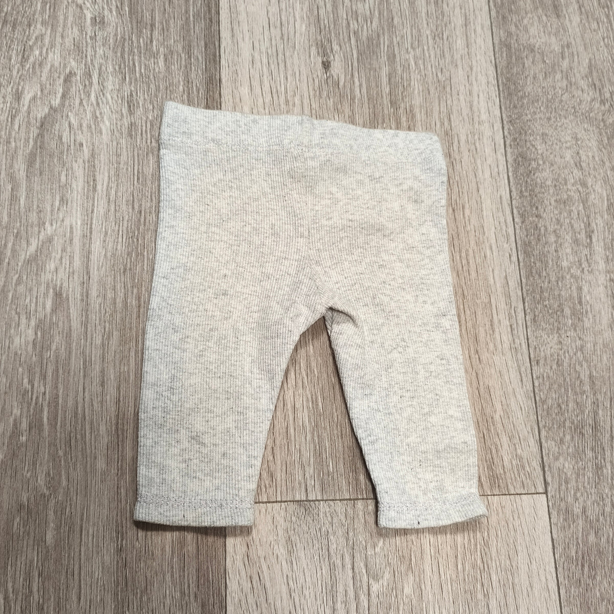 Tu Baby Girls Grey Ribbed Leggings Pants Bow Detail 3-6 Months 62-68cm Stretch