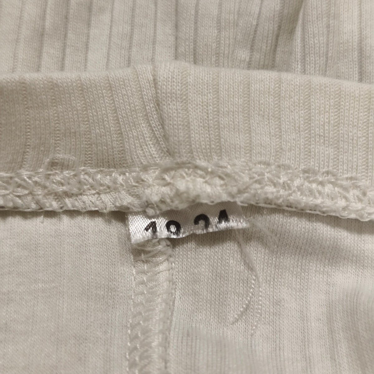 Baby Ribbed Leggings Off White Cream Pants Unisex Toddler 18-24 Months